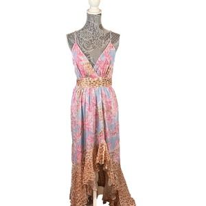 Venus Floral Animal Print Maxi Mermaid Dress Size 4